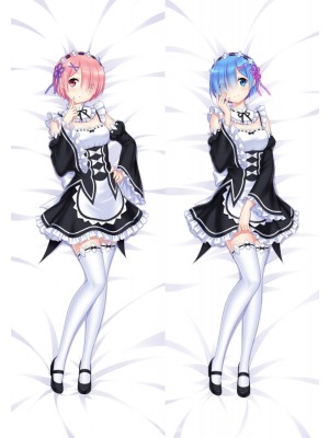 Re:Zero Rem Ram Anime Dakimakura Body Pillow Cover