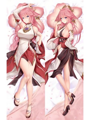 Genshin Impact Yae Miko Anime Dakimakura Body Pillow Cover