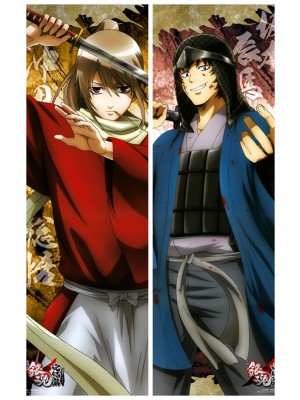 Gintama Sakamoto Tatsuma & Okita Sougo Anime Dakimakura Body Pillow Cover