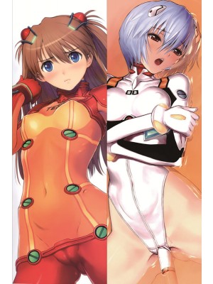 Neon Genesis Evangelion Rei Ayanami + Asuka Langley Soryu Anime Dakimakura Waifu Pillow Case 
