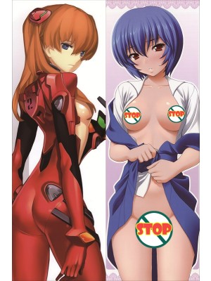 Neon Genesis Evangelion Rei Ayanami + Asuka Langley Soryu Anime Dakimakura Waifu Pillow Case 
