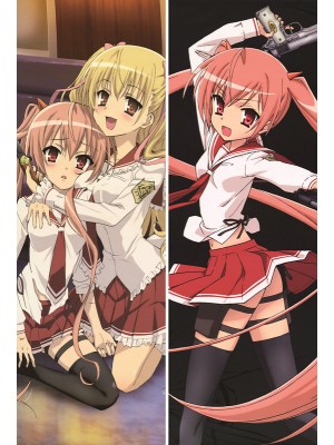 Aria the Scarlet Ammo Aria H. Kanzaki + Riko Mine Anime Dakimakura Waifu Pillow Case 