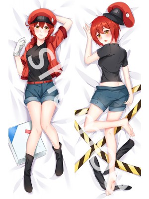 Cells at Work! Erythrocyte Red Blood Cell AE3803 Anime Dakimakura Pillow Cover