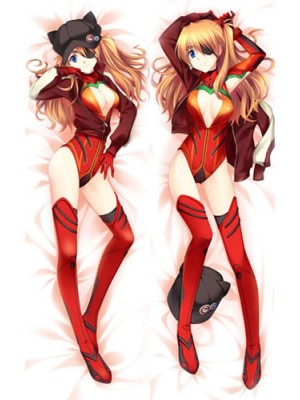 Neon Genesis Evangelion EVA Asuka Langley Soryu Anime Dakimakura Body Pillow Case 