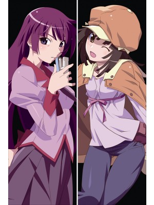Bakemonogatari Hitagi Senjougahara + Nadeko Sengoku Anime Dakimakura Body Pillow Cover