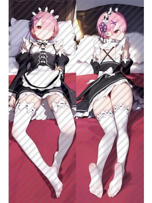 Re:Zero Ram Anime Dakimakura Body Pillow Cover