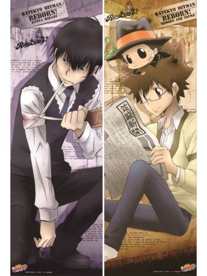Reborn! Kyoya Hibari + Tsunayoshi Sawada Anime Dakimakura Body Pillow Case 