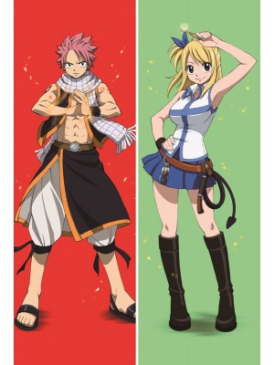 Fairy tail Lucy Heartfilia + Gray Fullbuster Anime Dakimakura Anime Dakimakura Body Pillow Case 