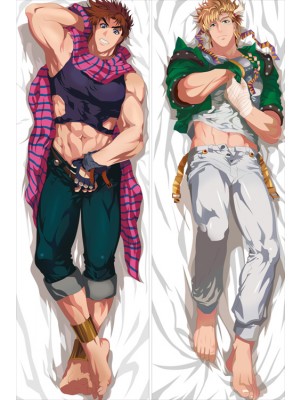 Jojo's Bizarre Adventure Jonathan Joestar Caesar Zeppeli Male Dakimakura Anime Dakimakura Body Pillow Case