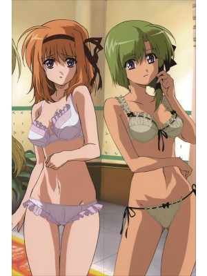 Shuffle! Asa Shigure + Kaede Fuyou Anime Dakimakura Body Pillow Cover 