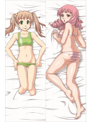 Katawa Shoujo Barazaki Emi + Mikado Shiina Anime Dakimakura Japanese Pillow Cover 