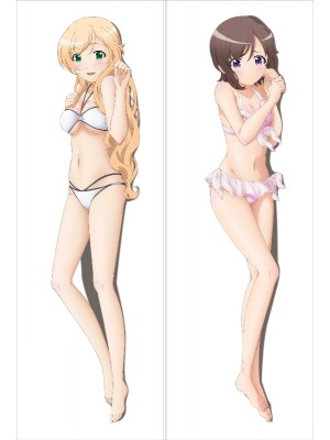 Locodol Yukari Kohinata+ Nanako Usami Anime Dakimakura Japanese Pillow Cover 
