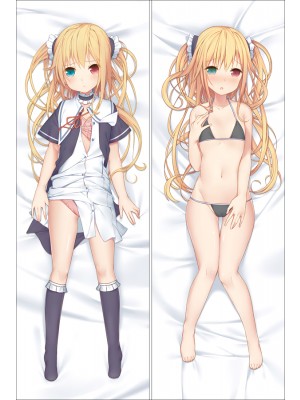 Artist Motoko Nishihara Yui Tokuno Anime Dakimakura Pillow Cover 