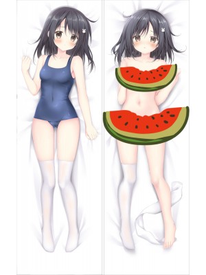 Original Black Haired Socks Anime Dakimakura Body Pillow Cover
