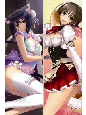 Shining Hearts Neris Filiam + Rin Xiao-Mei Anime Dakimakura Japanese Pillow Cover 