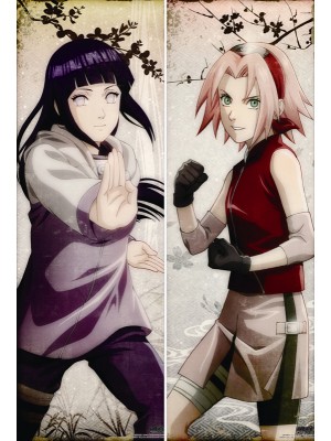 NARUTO Sakura Haruno + Hinata Hyuga Anime Dakimakura Japanese Pillow Cover 