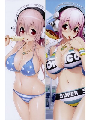Super Sonico Anime Dakimakura Body Pillow Cover 