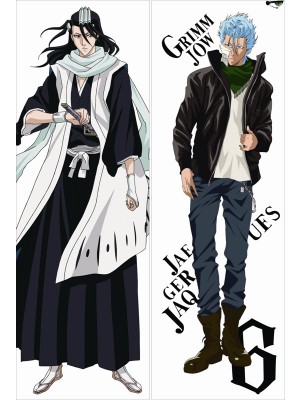 Bleach Grimmjow Jaegerjaques + Byakuya Kuchiki Anime Dakimakura Body Pillow Cover 