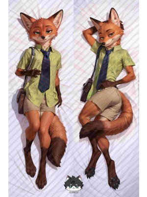 Zootopia Nick Wilde Furry Anime Dakimakura Body Pillow Cover