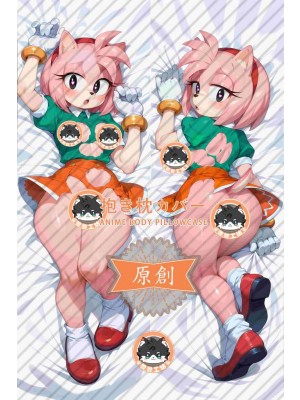 Sonic the Hedgehog Amy Rose Furry Anime Dakimakura Body Pillow Cover
