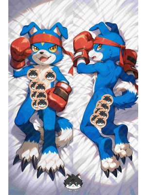 Digimon Gaomon Furry Anime Dakimakura Body Pillow Cover