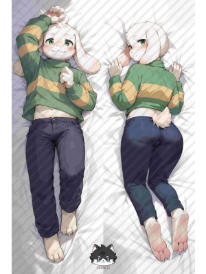 Undertale Asriel Dreemurr Furry Anime Dakimakura Body Pillow Cover