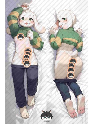 Undertale Asriel Dreemurr Furry Anime Dakimakura Body Pillow Cover