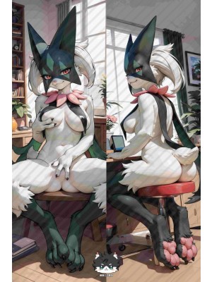 Pokémon Meowscarada Furry Anime Dakimakura Body Pillow Cover