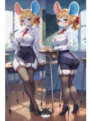 Animal Crossing Petri Furry Anime Dakimakura Body Pillow Cover