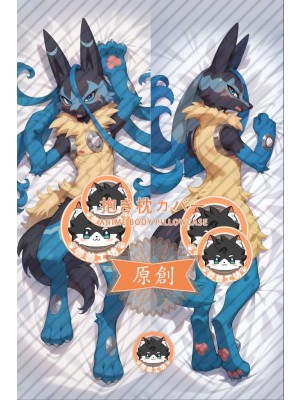 Pokémon Lucario Furry Anime Dakimakura Body Pillow Cover