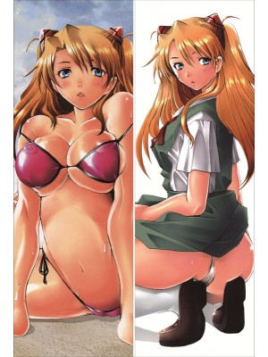 Neon Genesis Evangelion Asuka Langley Soryu Anime Dakimakura Waifu Pillow Case 