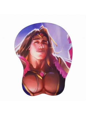 League of Legends The Shield of Valoran Taric 3D Mousepad-Soft Breast 3D Silicon Mouse Pad Mat Wrist Rest
