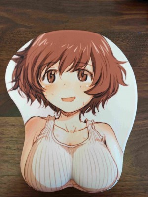 Girls und Panzer Yukari Akiyama 3D Mouse Pad Wrist Rest Gaming Mousepad