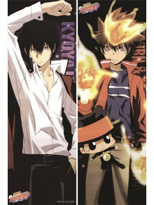 Reborn! Kyoya Hibari + Tsunayoshi Sawada Anime Dakimakura Body Pillow Cover 