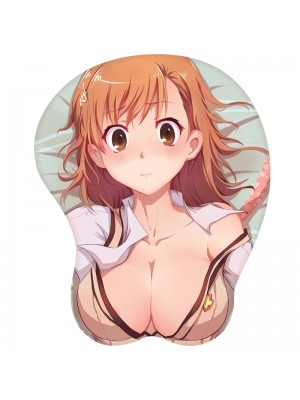 A Certain Scientific Railgun Mikoto Misaka 3D Silicon Mouse Pad Mat Wrist Rest
