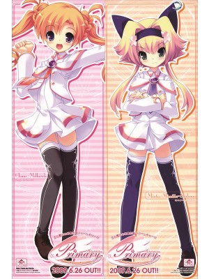 Primary ～Magical☆Trouble☆Scramble～ Mintia Mimitte Midimu + Chime Milhawks Anime Dakimakura Pillow Cover 