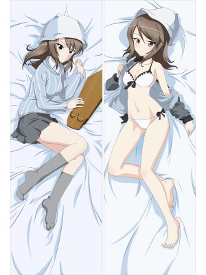 Girls und Panzer GUP Dakimakura Mika Anime Girl Hugging Body Pillow Case Cover