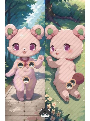 Jewelpet Sakuran Furry Anime Dakimakura Body Pillow Cover