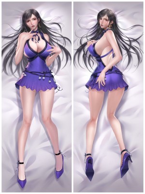 Original Final Fantasy Tifa Lockhart Anime Dakimakura Body Pillow Cover