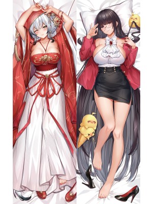 Azur Lane Genshin Impact Hai Tien & Alvitr 3D Detachable Pillow Cover