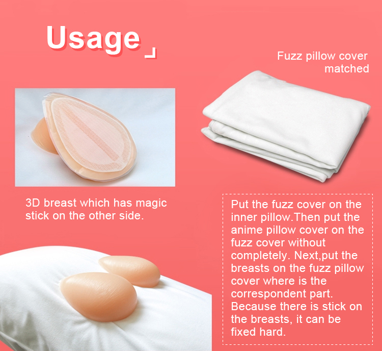 3D Sexy Elastic Breast Anime Dakimakura Usage