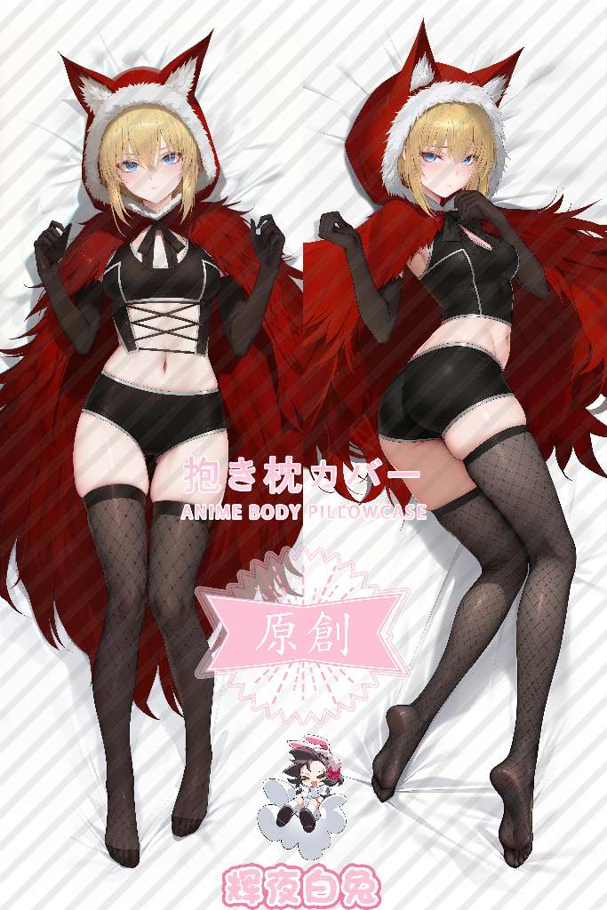 BLACK SOULS Red Hood Anime Dakimakura Body Pillow Cover