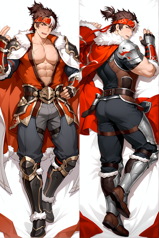 Dynasty Scrolls - Sun Ce Dakimakura Body Pillow Cover - TBMMD0411