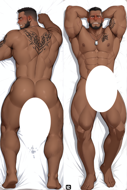 Final Fantasy - Barret Wallace Dakimakura Body Pillow Cover - TBMMD0661