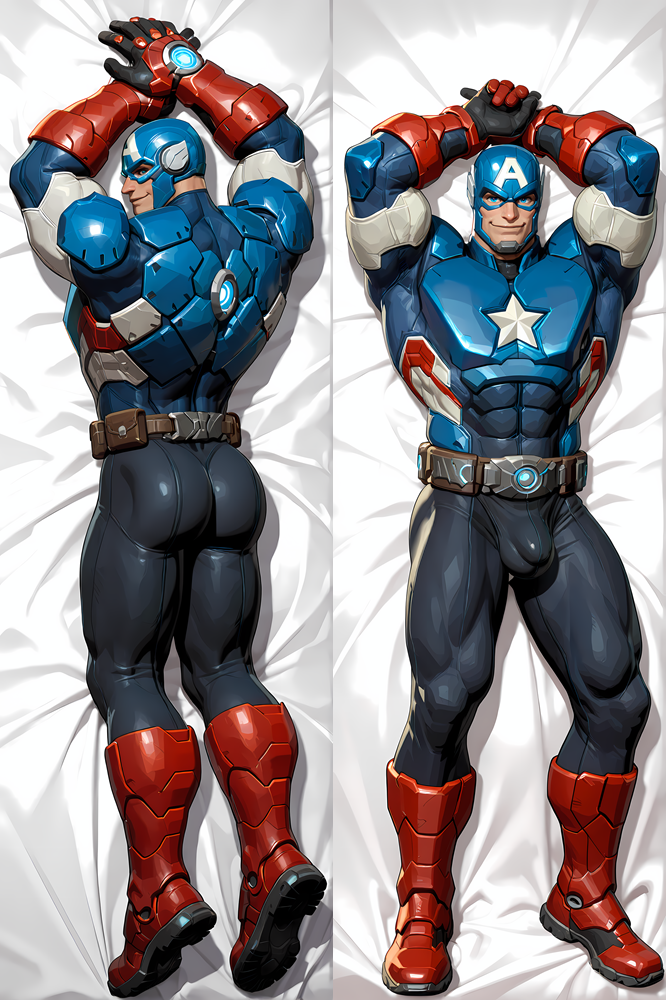Marvel Rivals - Captain America Dakimakura Body Pillow Cover - TBMMD0705