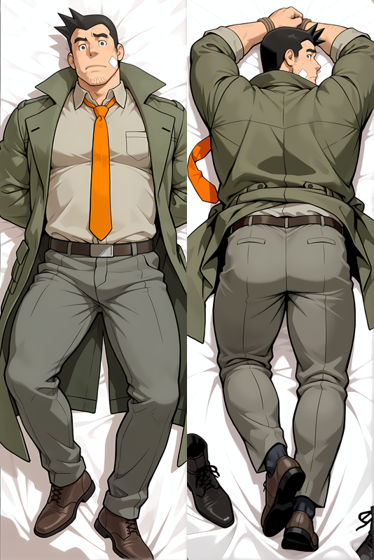 Ace Attorney - Dick Gumshoe Dakimakura Body Pillow Cover - TBMMD0795