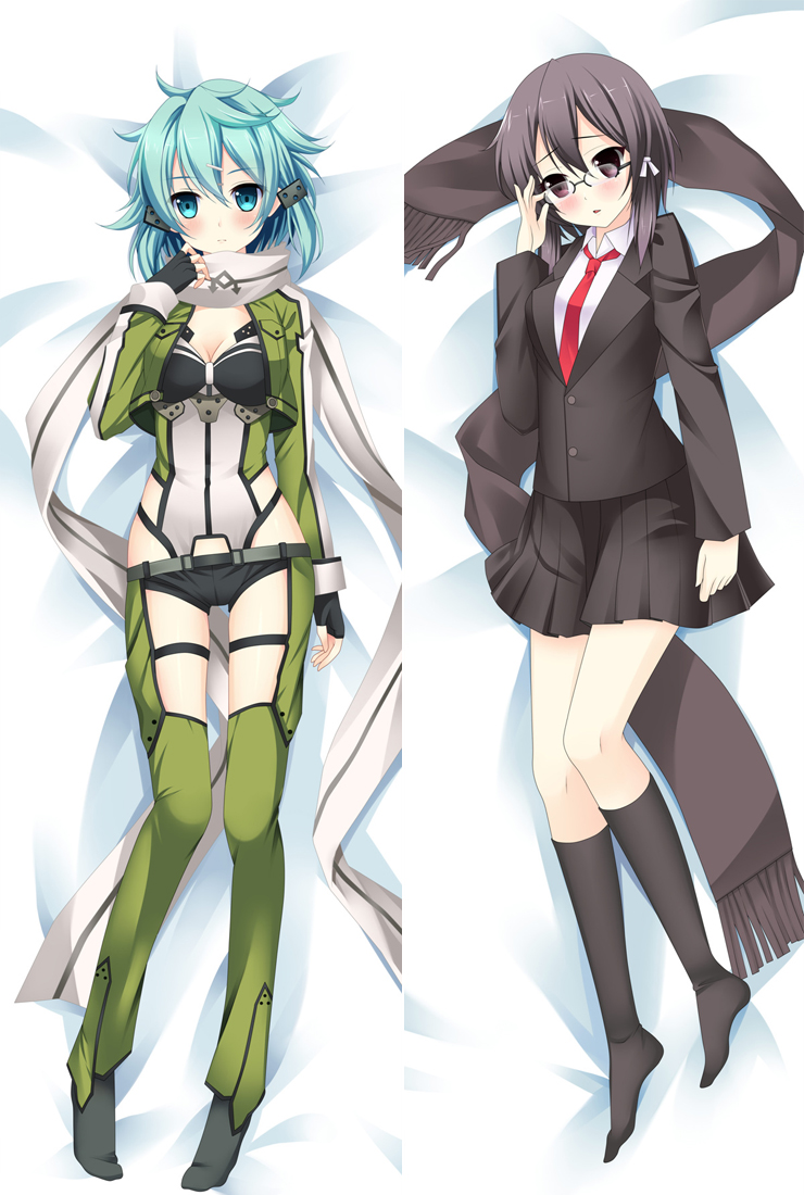 Sword Art Online II Sinon Anime Dakimakura Hugging Body Pillow Cover Case