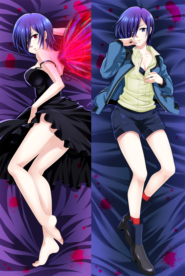 Tokyo Ghoul Kirishima Touka Anime Dakimakura Hugging Body Pillow Cover Case