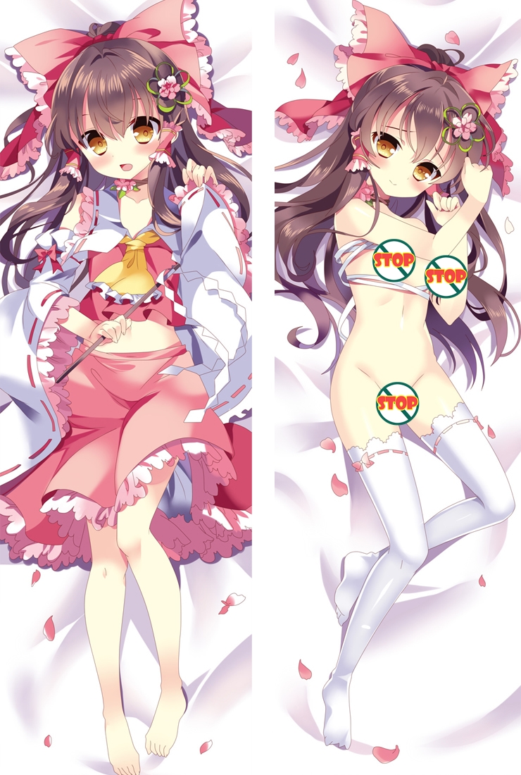 TouHou Project Hakurei Reimu Hentai Anime Dakimakura Pillow Case Cover