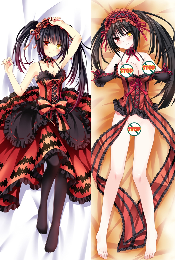 Hot Anime Date A Live Kurumi Tokisaki Anime Dakimakura Pillow Cover